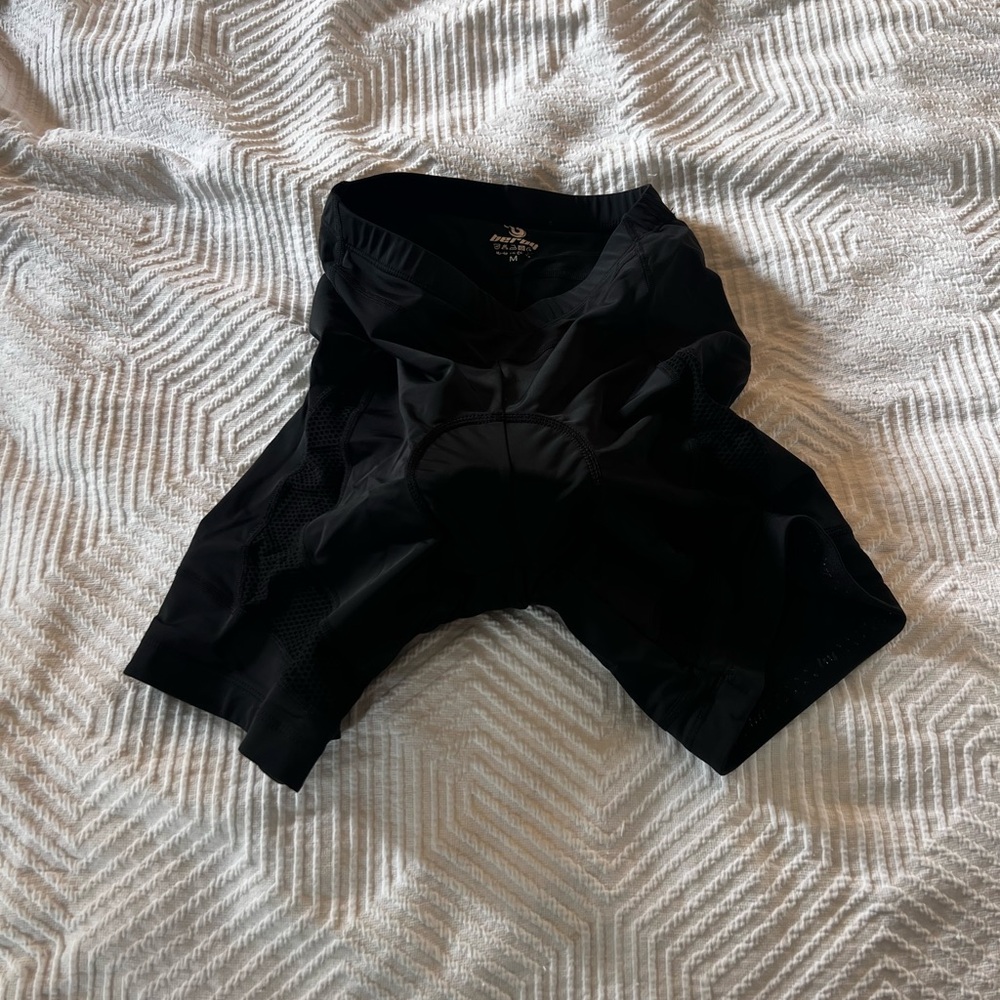 Beroy Black Athletic Bike Shorts for Cycling‎